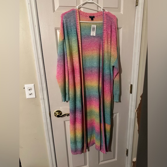 Rainbow duster and scarf - Picture 2 of 4